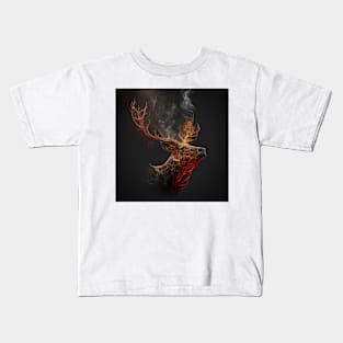 Stag Wisps 02 Kids T-Shirt